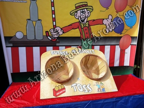 basket toss carnival game rental Phoenix Arizona